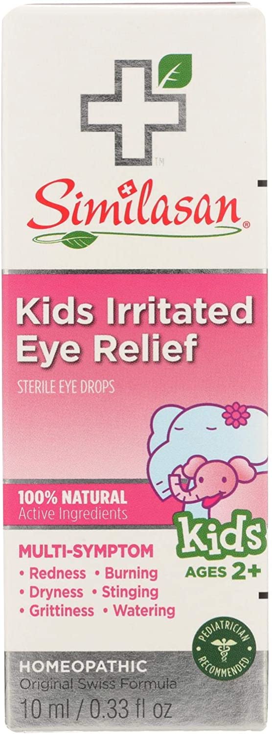 Similasan Kids Irritated Eye Relief - Homeopathic - Natural - Original Swiss Formula - .33 Ounce (Pa