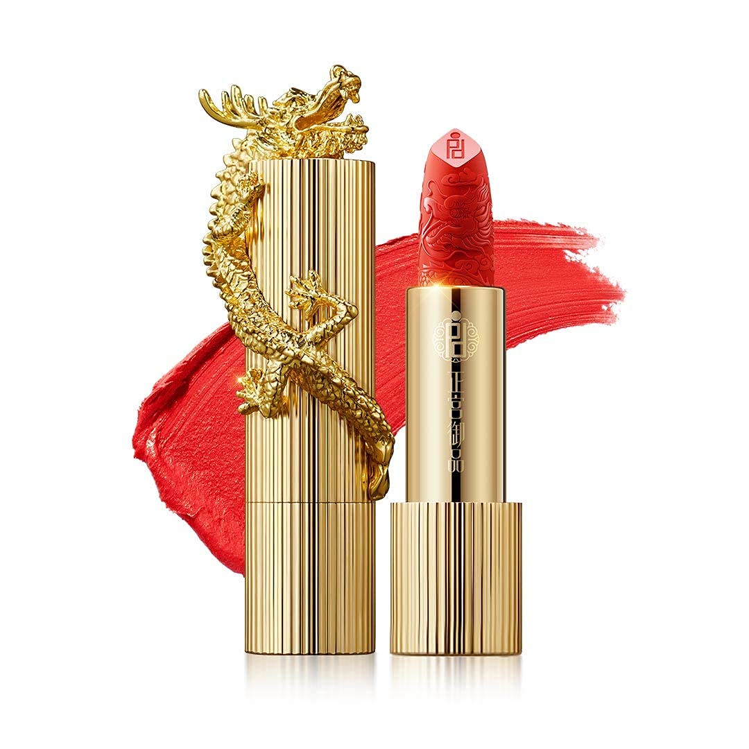 ZEESEA[Palace Identity] Dragon Lipstick, Matte Finish Lipstick, Moisturizing Creamy Formula, High Pi