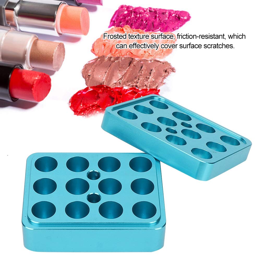 Lipstick Mold, 9.3mm 12 Holes DIY Lipstick Mold Kit Dual Uses Lip Stick Fill Mold Making Tools Lipst