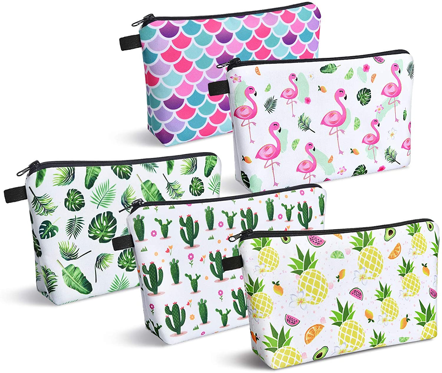 Cosmetic Bag Set for Girls - 5PCS Makeup Bags Women Gift Water-resistant Vanity Toiletry Travel Bag