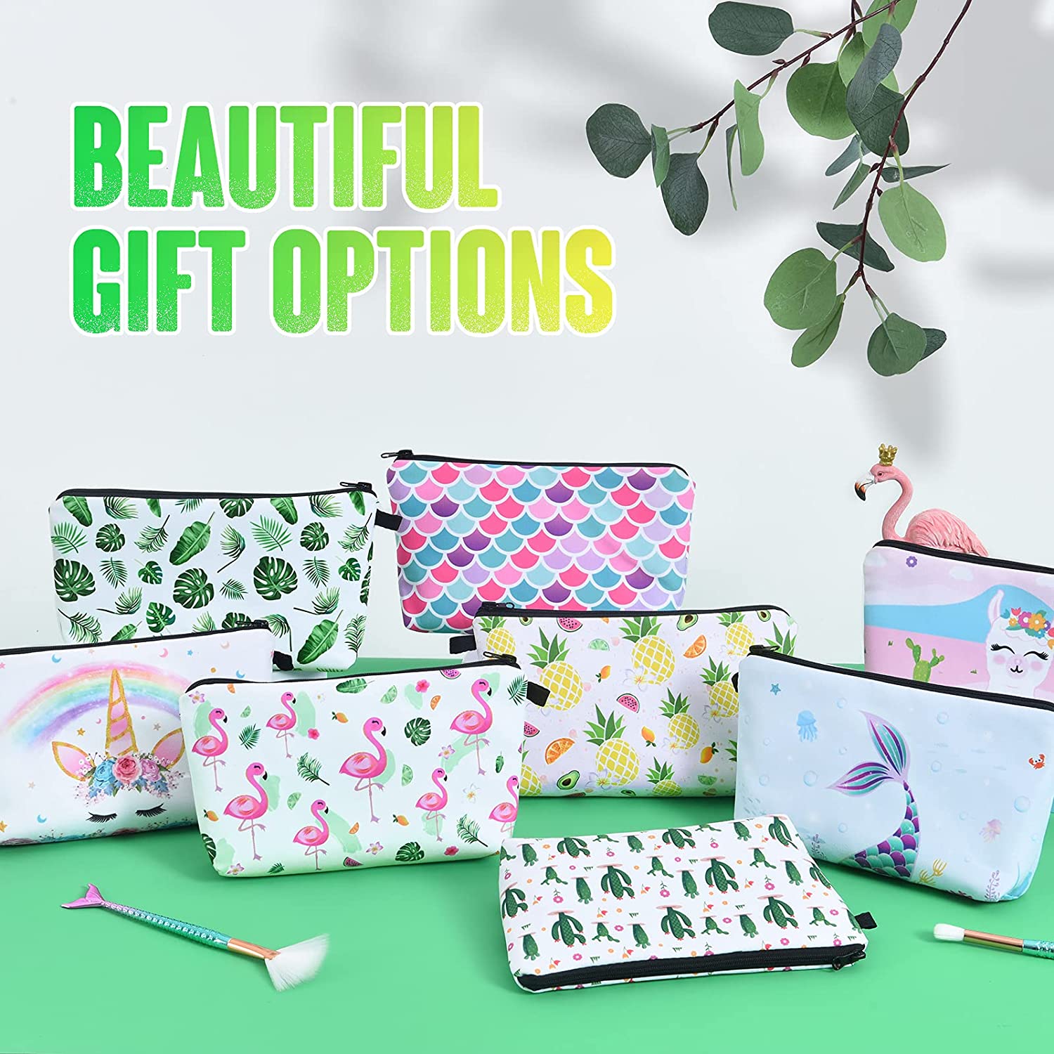 Cosmetic Bag Set for Girls - 5PCS Makeup Bags Women Gift Water-resistant Vanity Toiletry Travel Bag