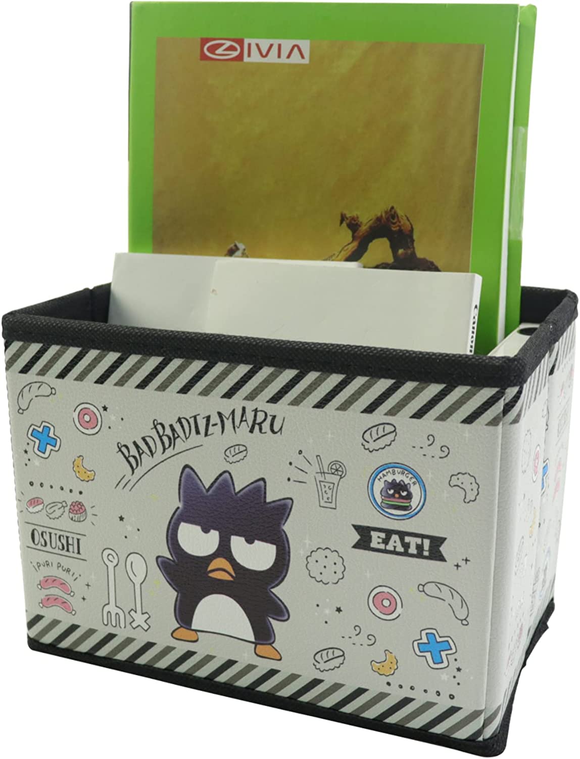 BAD BADTZ-MARU XO Storage Box Cartoon Black Case Foldable Baskets for Kids Birthday Party Gift