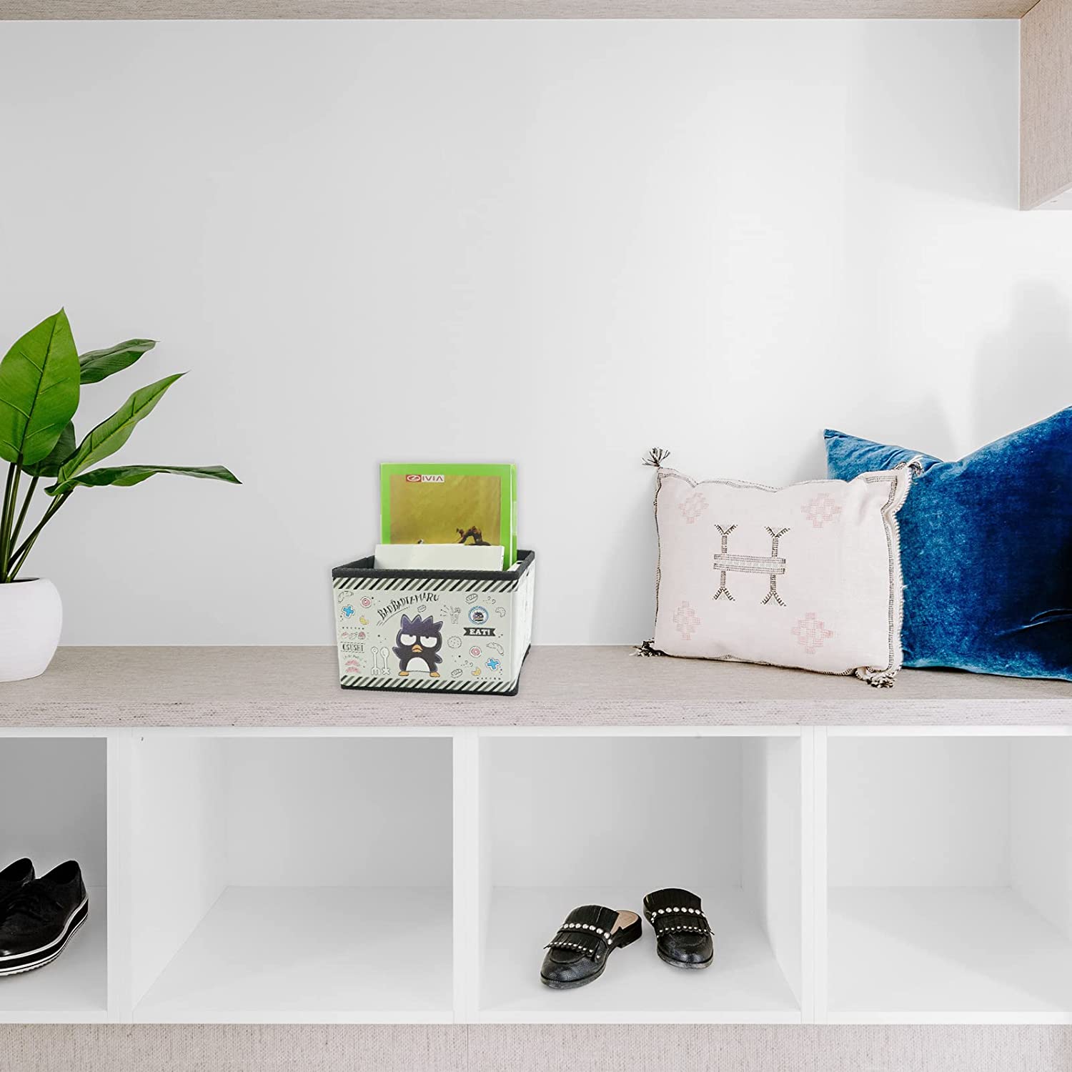 BAD BADTZ-MARU XO Storage Box Cartoon Black Case Foldable Baskets for Kids Birthday Party Gift