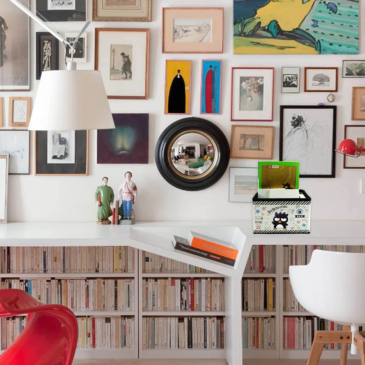 BAD BADTZ-MARU XO Storage Box Cartoon Black Case Foldable Baskets for Kids Birthday Party Gift