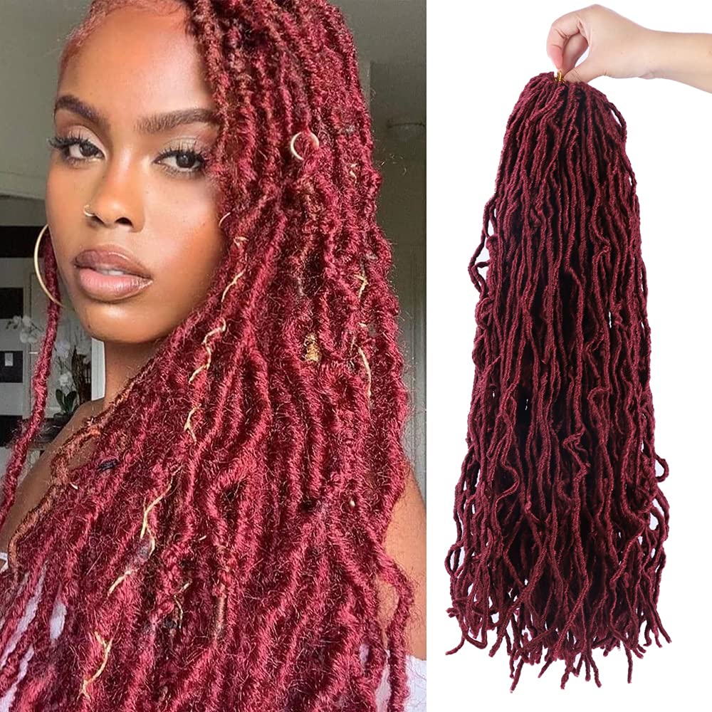 24 Inch New Faux Locs 7 Packs Faux Locs Crochet Hair New Soft Locs Hair for Black Women Pre Looped S