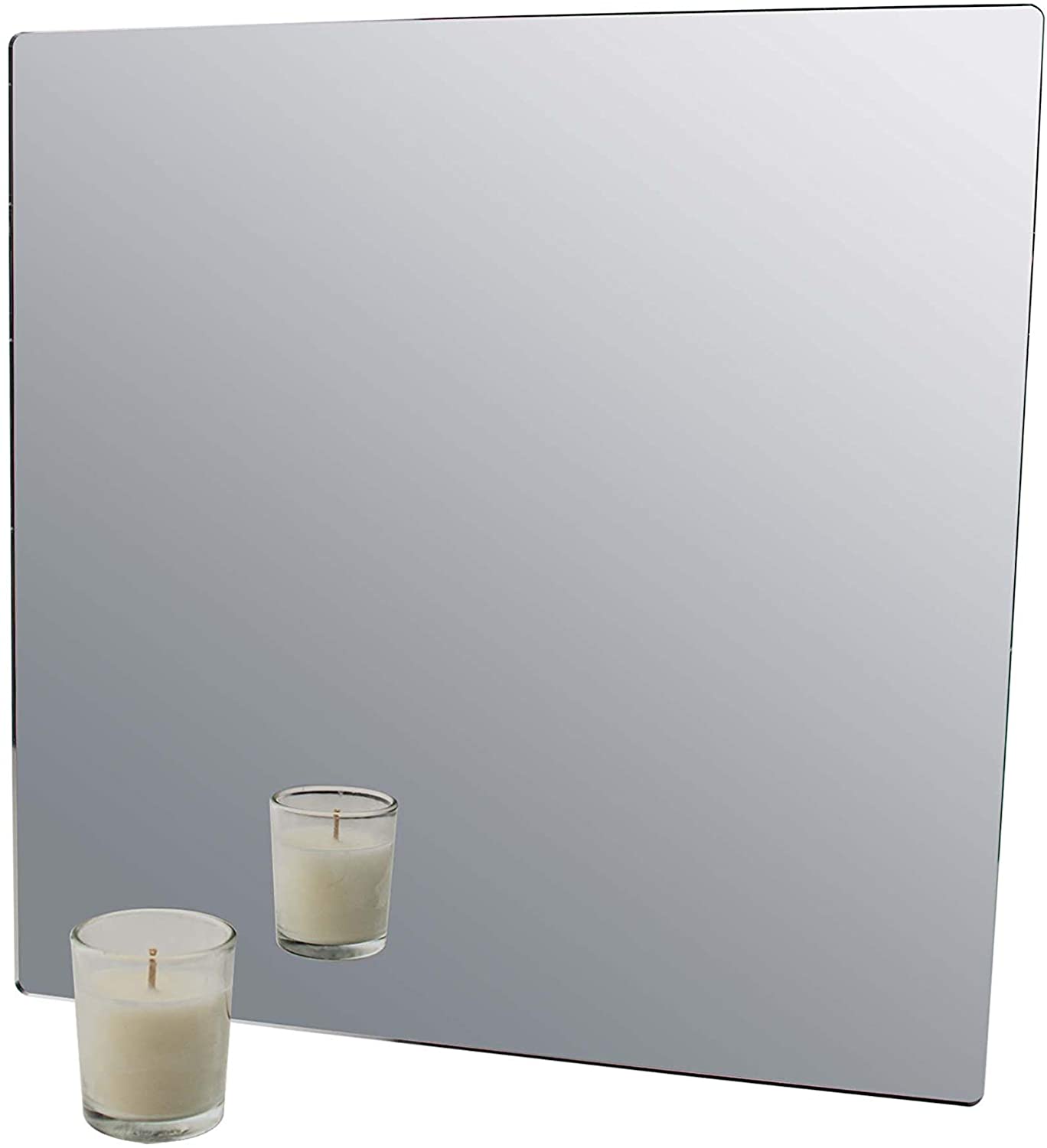 Marketing Holders 9”W Sheet Mirror w/Rounded Corners DIY Wall Decor Vanity Home Architectural Art 