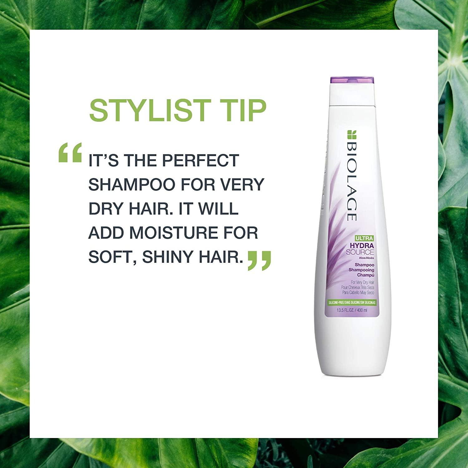 BIOLAGE Ultra Hydrasource Shampoo | Extremely Moisturizes Hair To Prevent Breakage | For Very Dry Ha