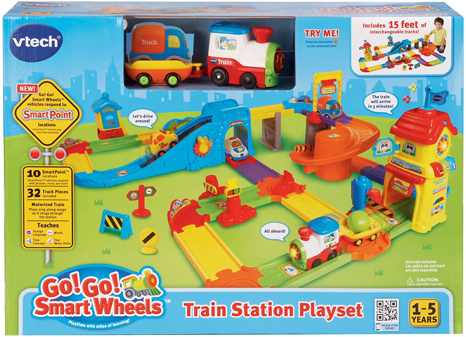 VTech Go! Go! Smart Wheels Train Station Playset
