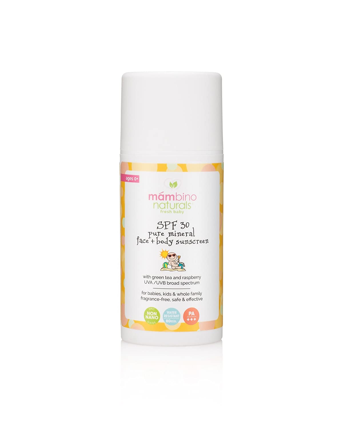 Mambino Organics SPF 30 Pure Mineral Face And Body Sunscreen Lotion – All Natural Organic with Non