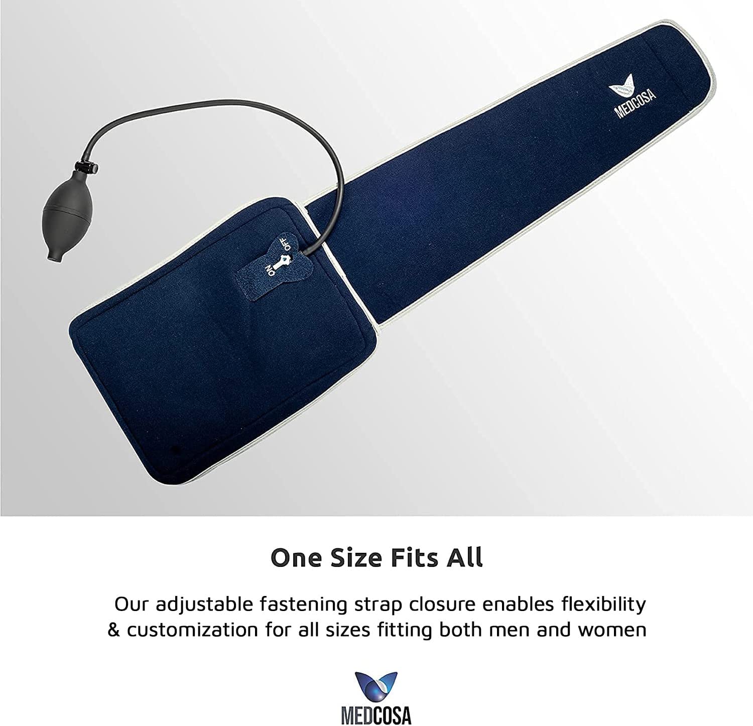 Medcosa Back Compression Ice Pack | Pump it Up for Ice Cold Pain Relief | Compress Yourself for with