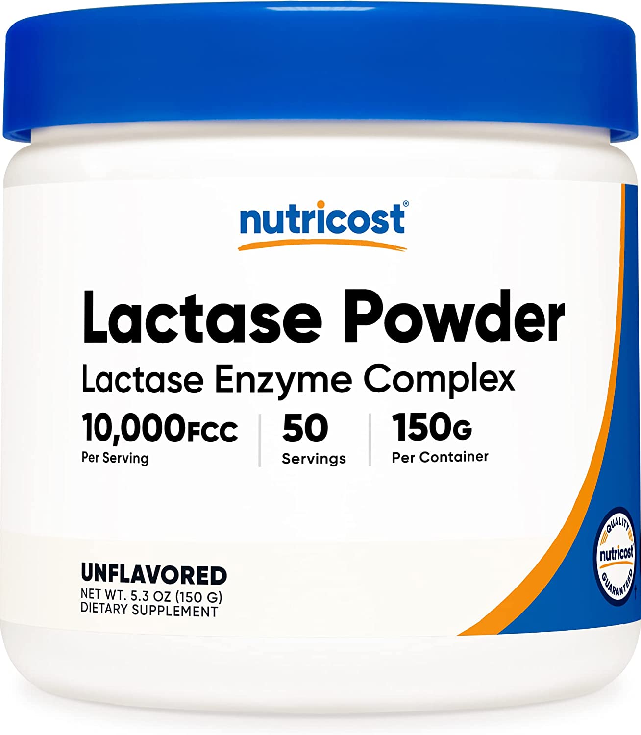 Nutricost Lactase Enzyme Powder 150G Lactase Enzyme Complex Non GMO, Gluten Free