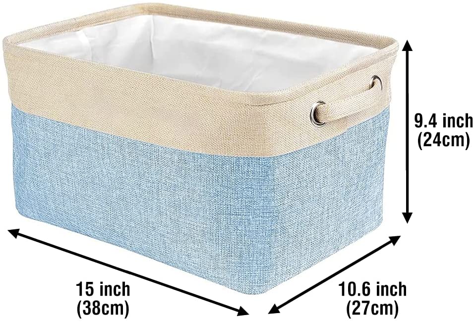 MALIHONG Personalized Foldable Storage Basket with Cute Dog German Shepherd Collapsible Sturdy Fabri
