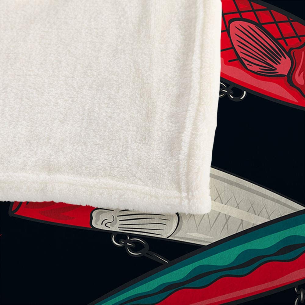 Mugod Fishing Lures Blanket Sea Anchor Fisherman Catch Fish Nature Exotic Colorful Fuzzy Soft Cozy W