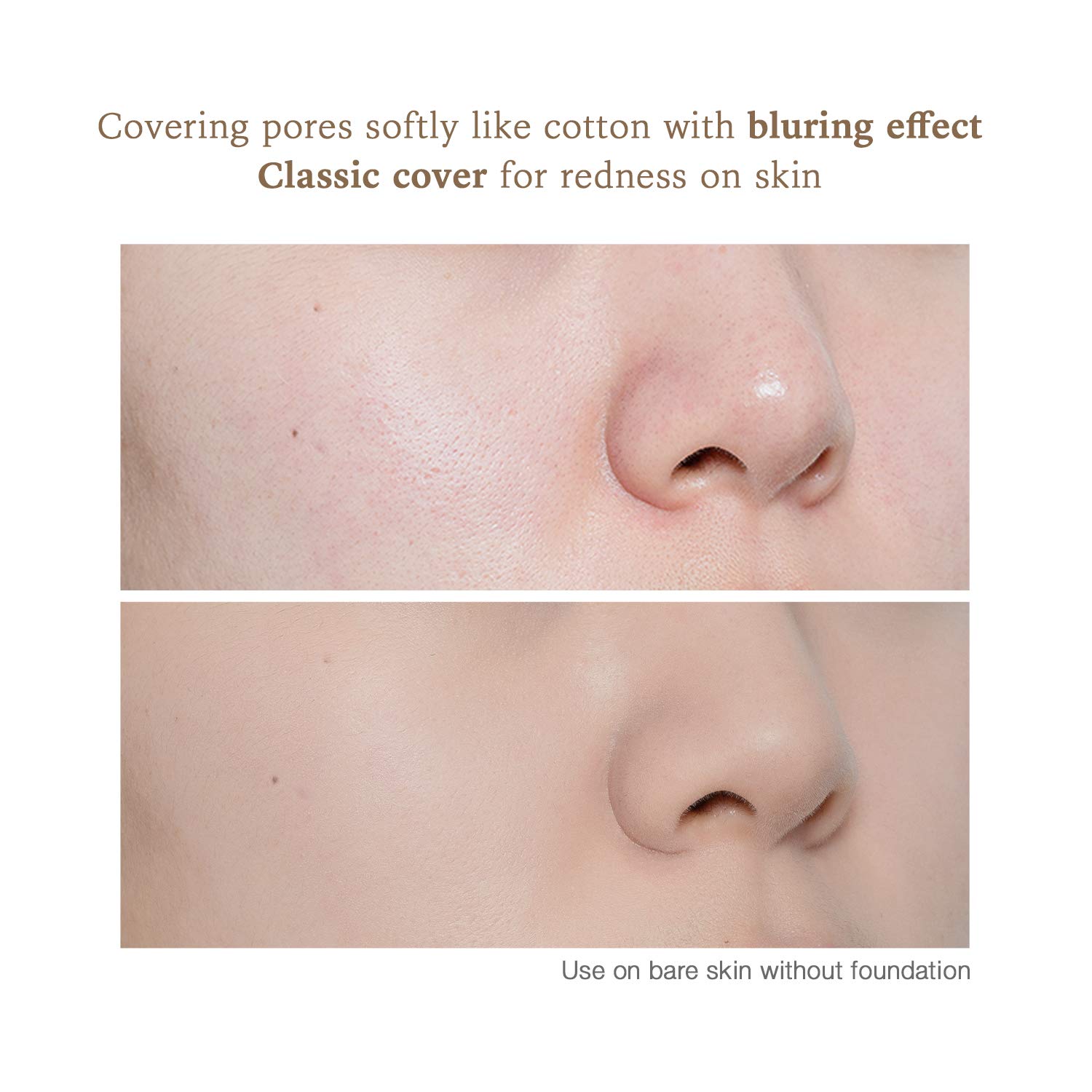 EGLIPS Cover Powder Pact Plus(SPF25/PA++)#21 9g/0.3oz - Pressed Powder Pact with Mirror and Powder P