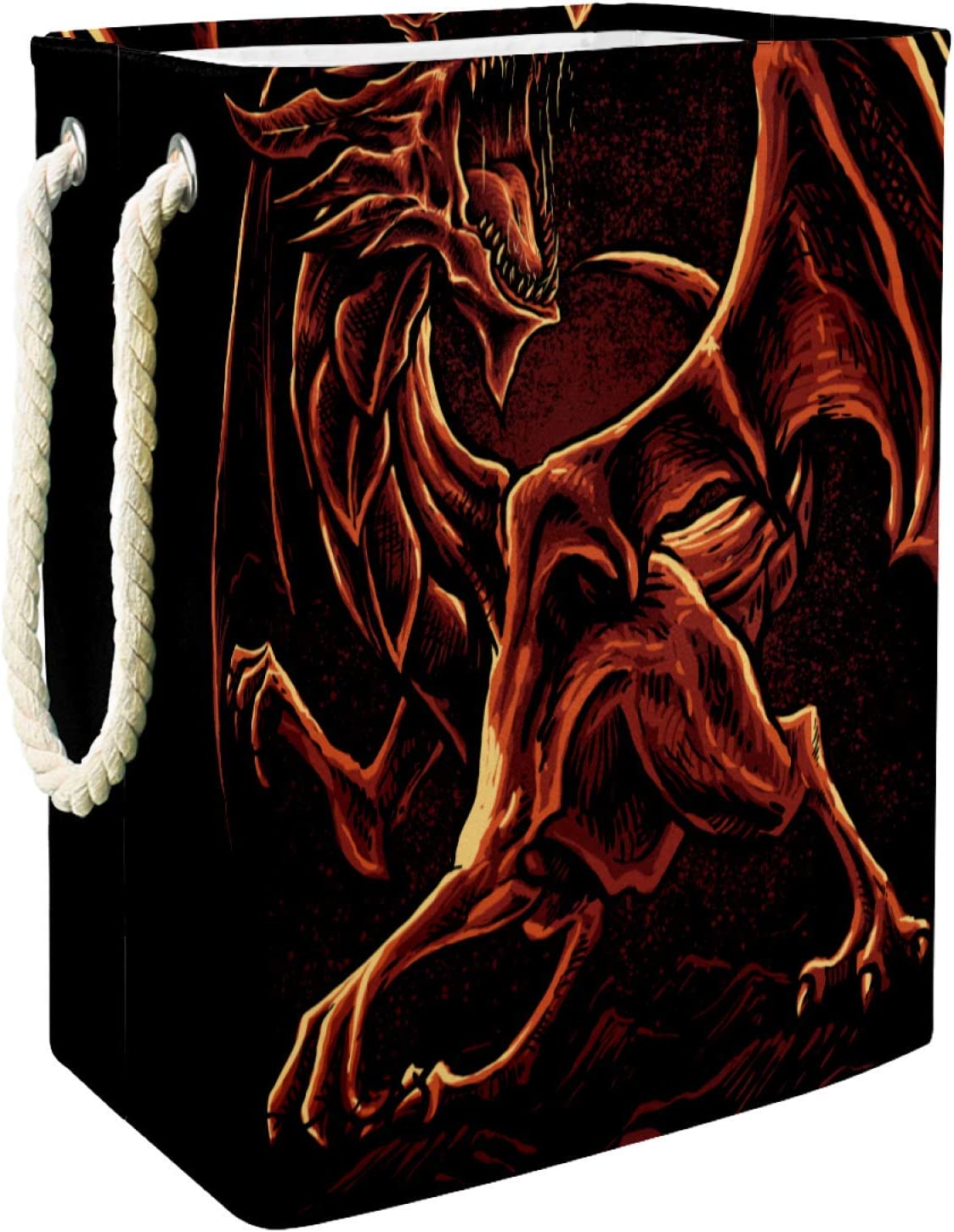 delayer Dragon Laundry Basket Clothes Sorter Portable Multi-Use Storage Bag Organizer Basket for Toy