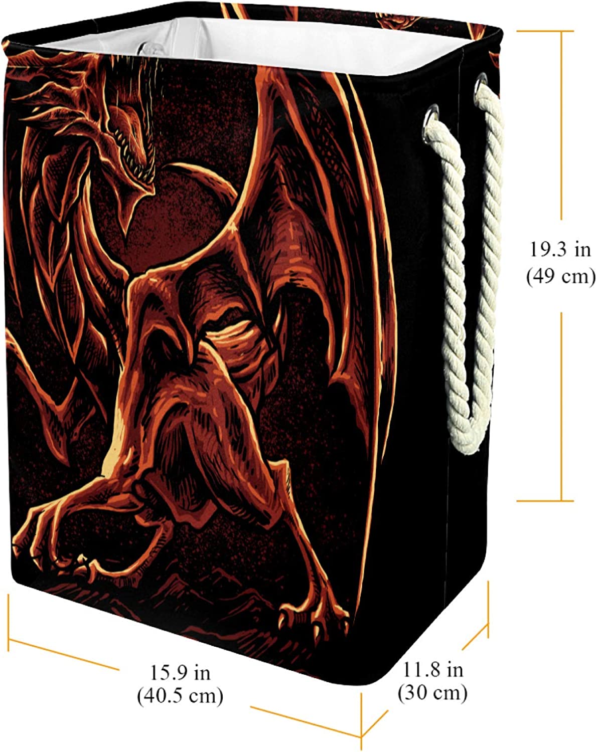 delayer Dragon Laundry Basket Clothes Sorter Portable Multi-Use Storage Bag Organizer Basket for Toy