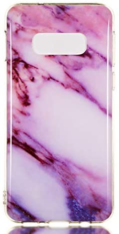 Amocase Marble Case with 2 in 1 Stylus for Samsung Galaxy S10E,Glossy Soft Rubber Silicone TPU Shock