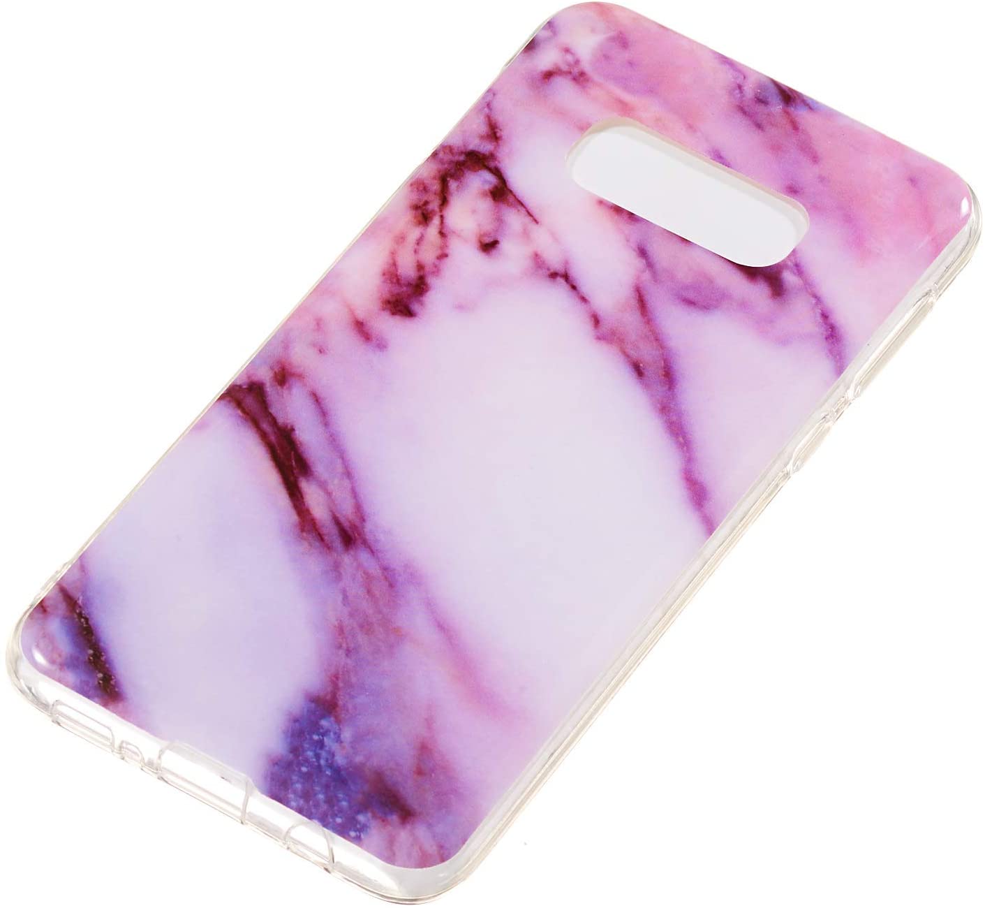 Amocase Marble Case with 2 in 1 Stylus for Samsung Galaxy S10E,Glossy Soft Rubber Silicone TPU Shock