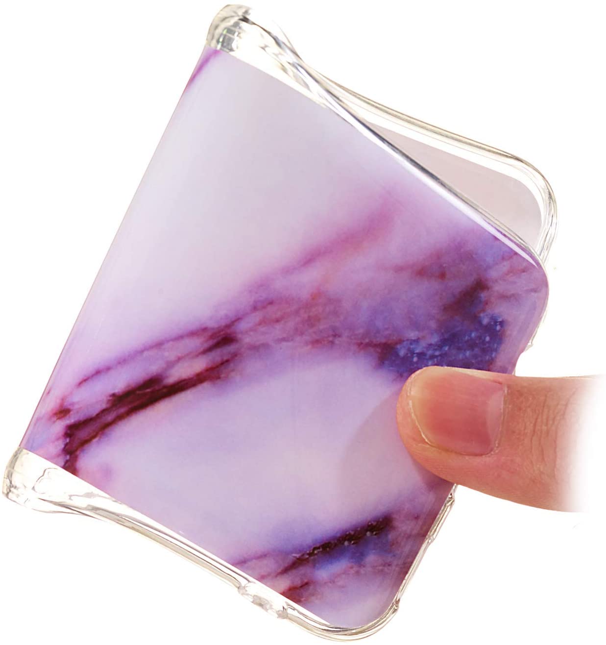 Amocase Marble Case with 2 in 1 Stylus for Samsung Galaxy S10E,Glossy Soft Rubber Silicone TPU Shock