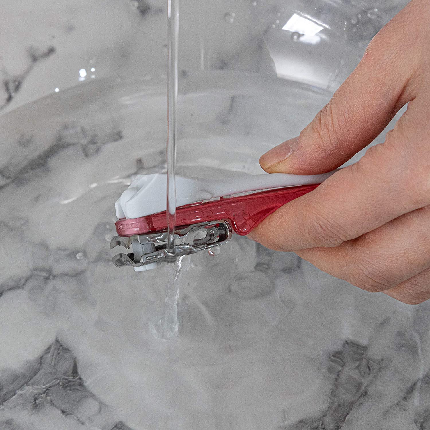 BOCAS Red Medical-Grade Premium Nail Clippers - Stainless Steel, Rust-Free Ergonomic Nail Care Kit F