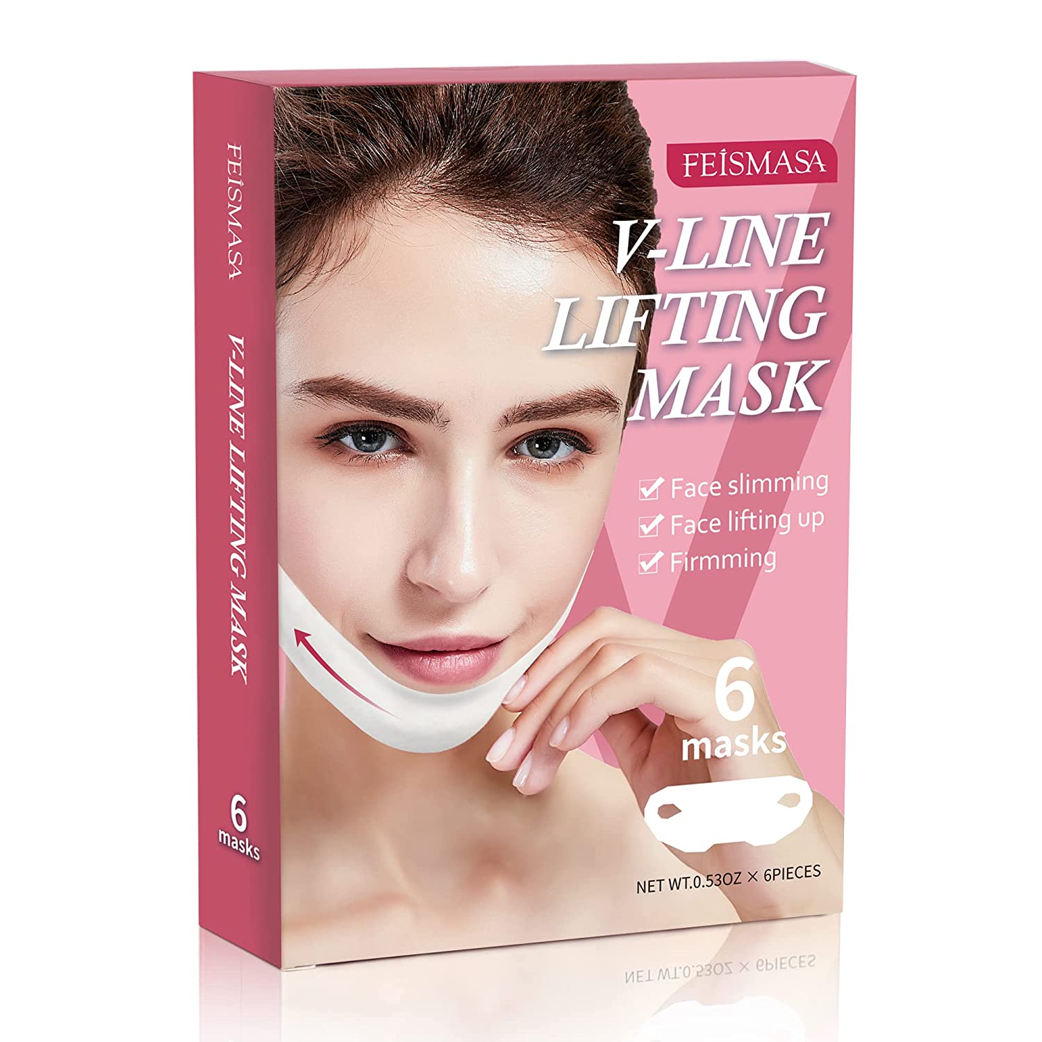 V Line Lifting Mask - Double Chin Reducer - Chin Mask Lift, Under Chin Lift For Tightening Skin With