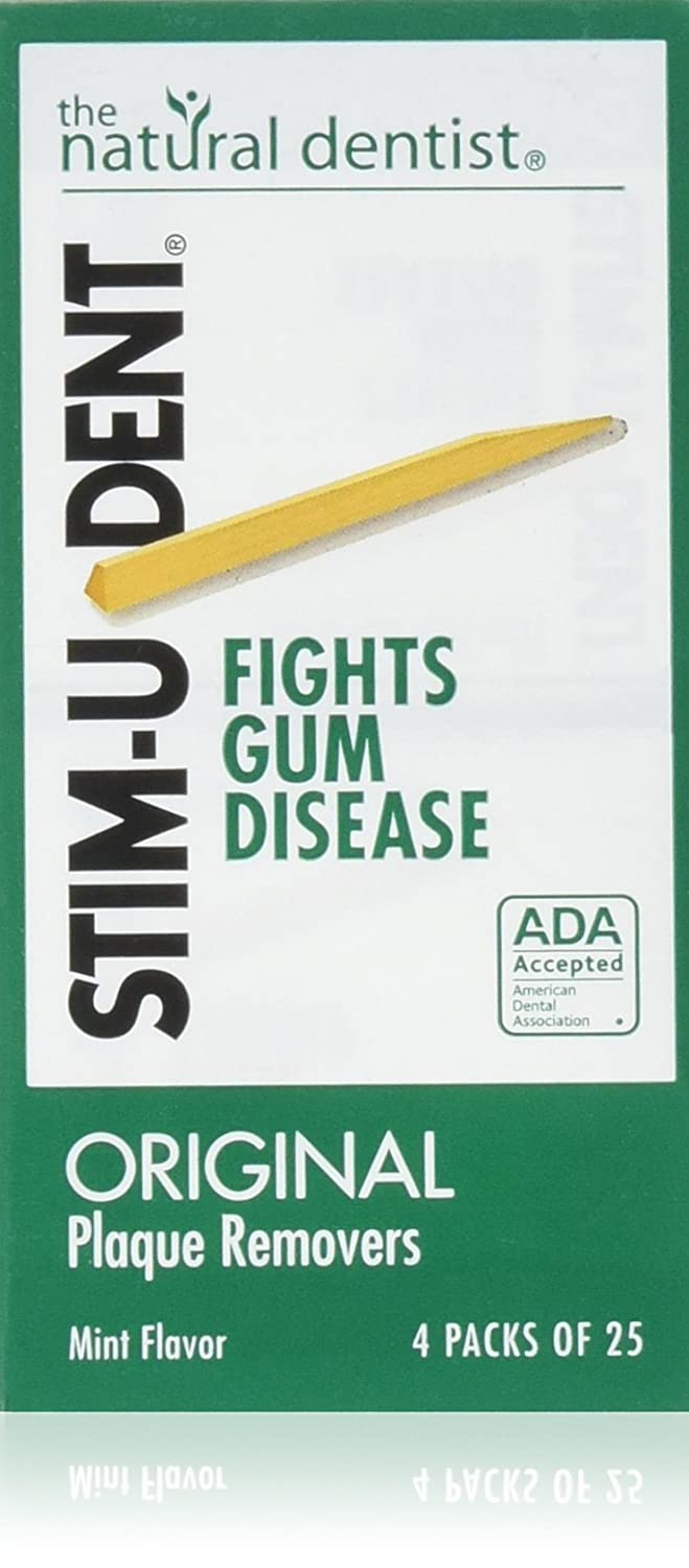 StimUDent Original Plaque Removers, Mint, 100 Toothpicks