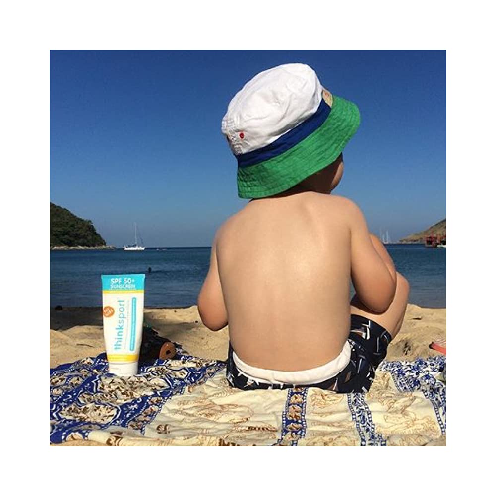 Thinksport Kids SPF 50+ Mineral Sunscreen – Safe, Natural Sunblock for Children - Water Resistant 