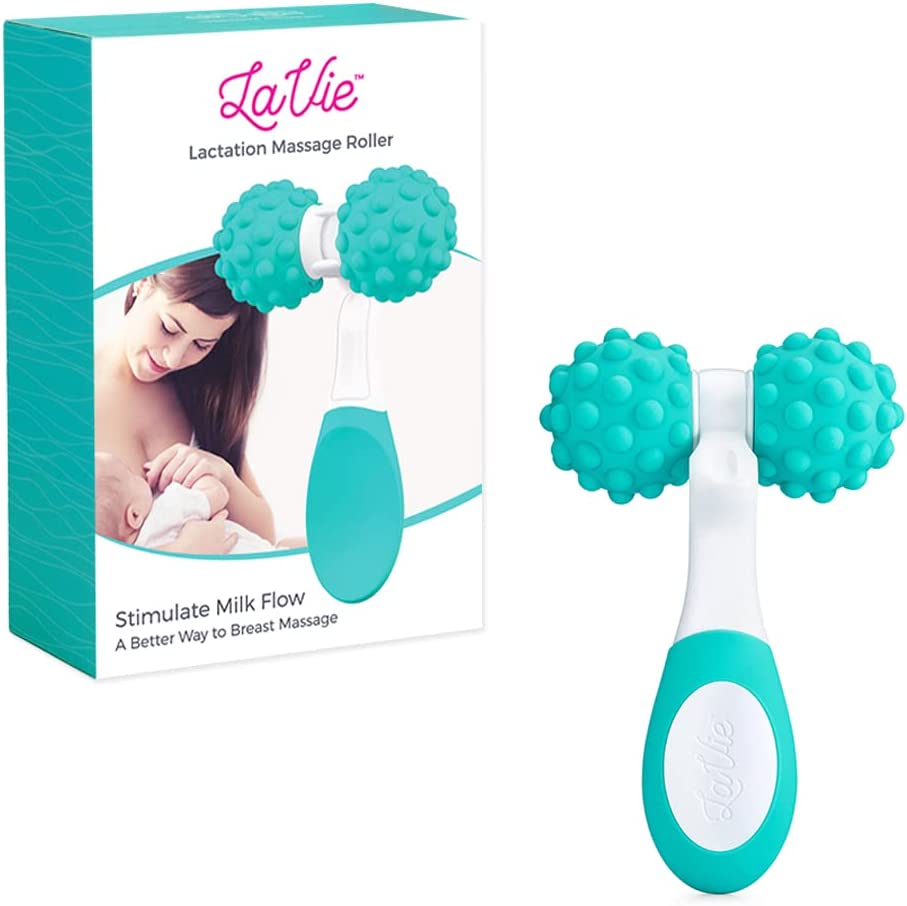 LaVie Lactation Massager Roller, Manual Massage Roller, Breastfeeding Support to Improve Milk Flow, 