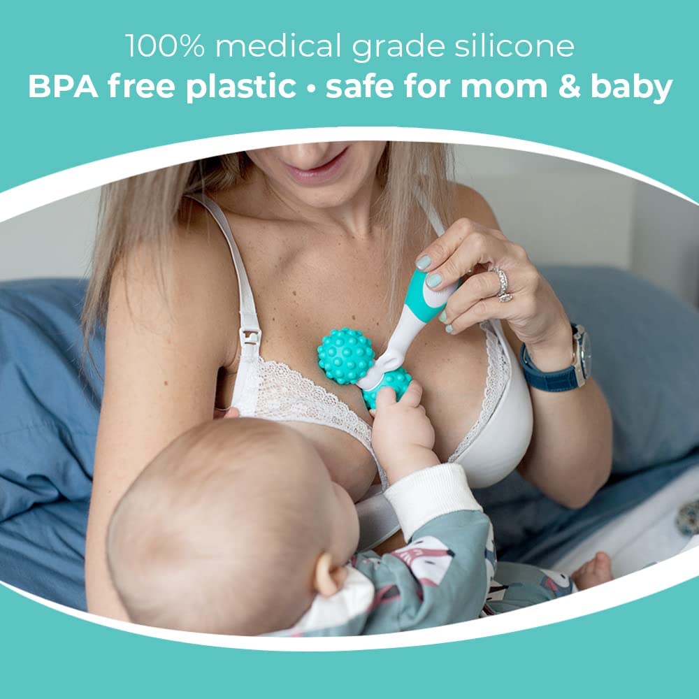 LaVie Lactation Massager Roller, Manual Massage Roller, Breastfeeding Support to Improve Milk Flow, 