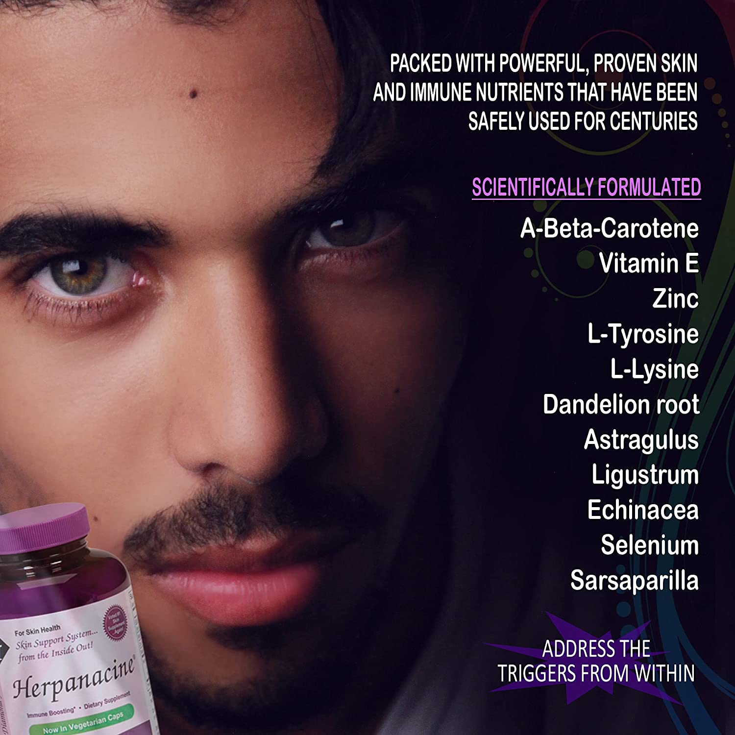 Diamond Herpanacine Natural Skin Care and Immune Support - Vitamins to Help Clear Skin - Complete Sk