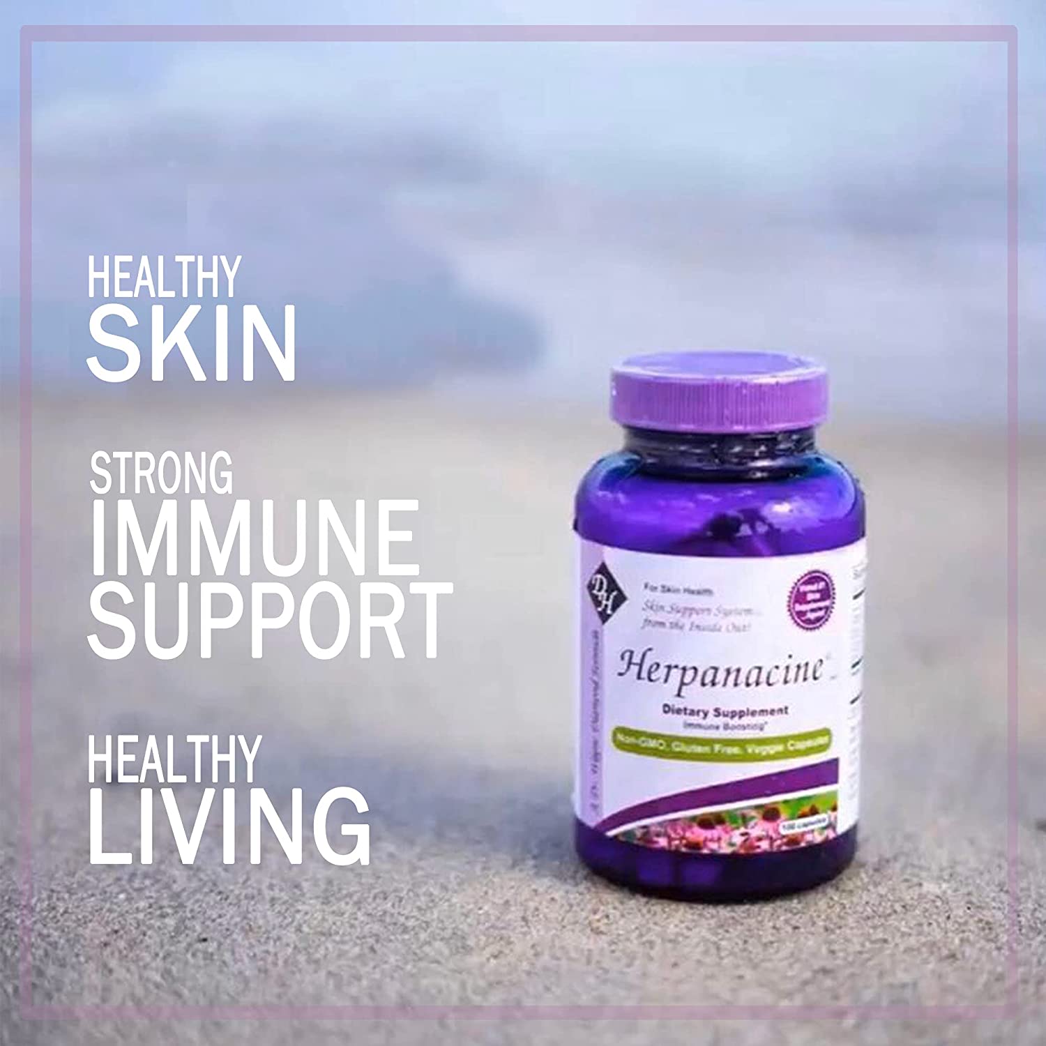 Diamond Herpanacine Natural Skin Care and Immune Support - Vitamins to Help Clear Skin - Complete Sk