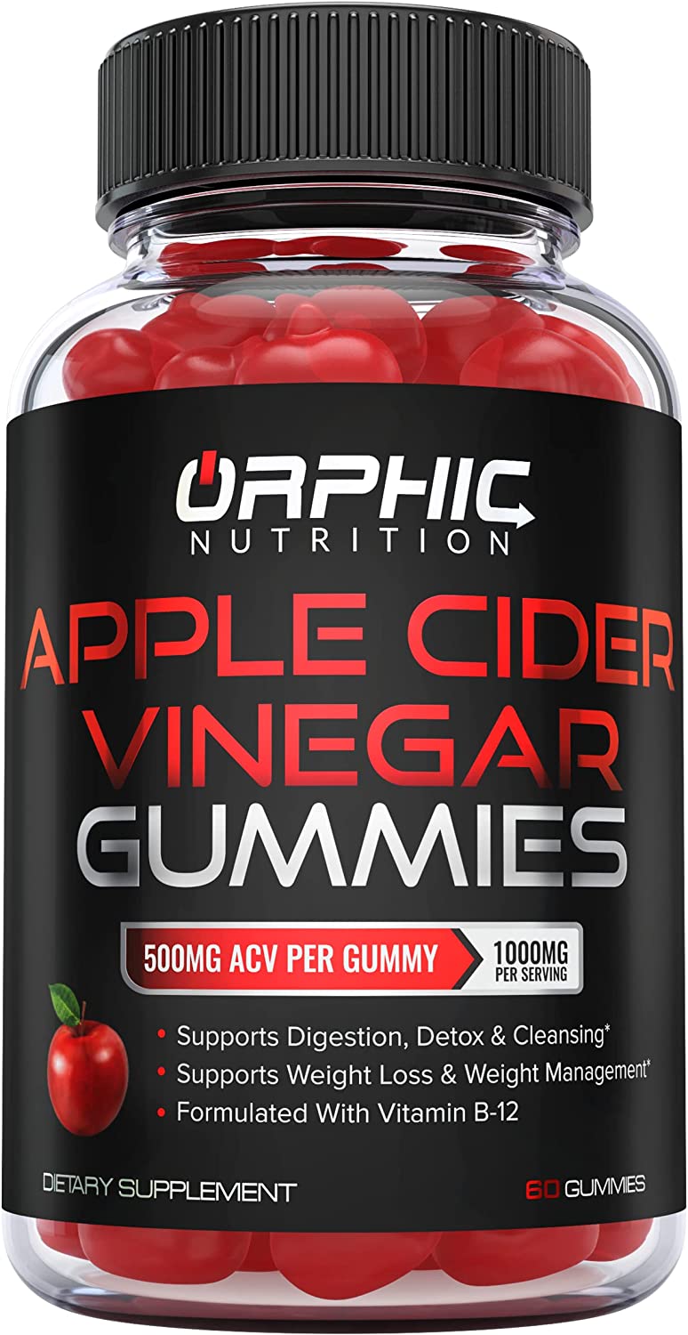 Apple Cider Vinegar + Vitamin C Gummies - Formulated to Support Healthy Weight, Normal Energy Levels