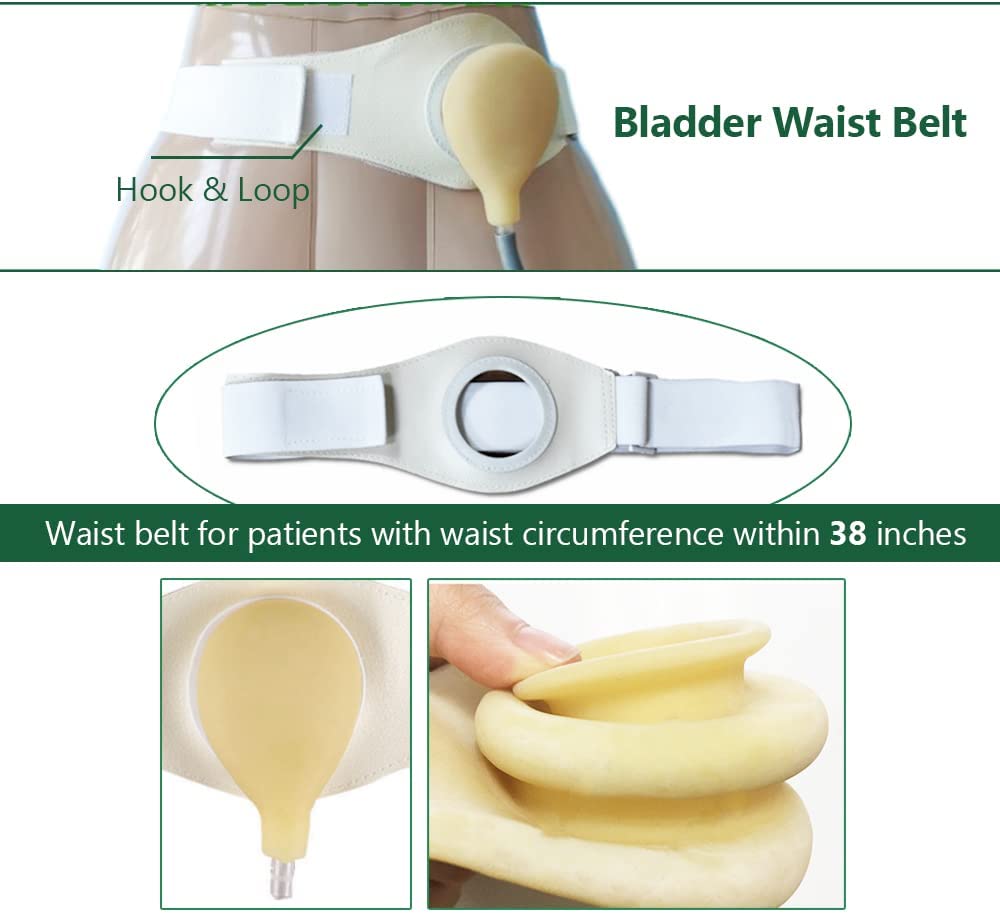 Abdominal Ostomy Bag Belt Kit - Bladder Urine Collector Waist Support, Urinary Drainage Stabilizatio