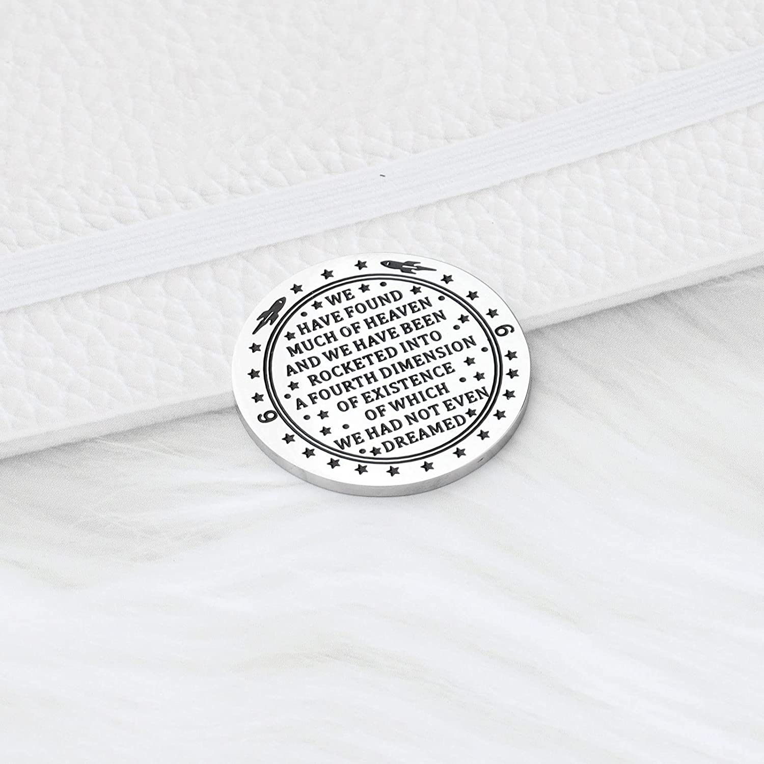 ENSIANTH One Day at a Fucking Time Token AA Sober Anniversary Medallion for 1 Year, 6 Months, 24 Hou