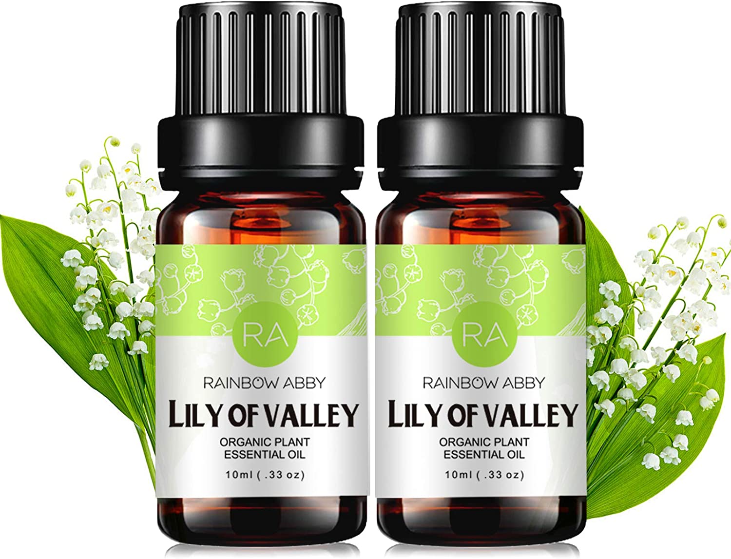 2-Pack Lily of Valley Essential Oil 100% Pure Oganic Plant Natrual Lily of Valley Oil for Diffuser A