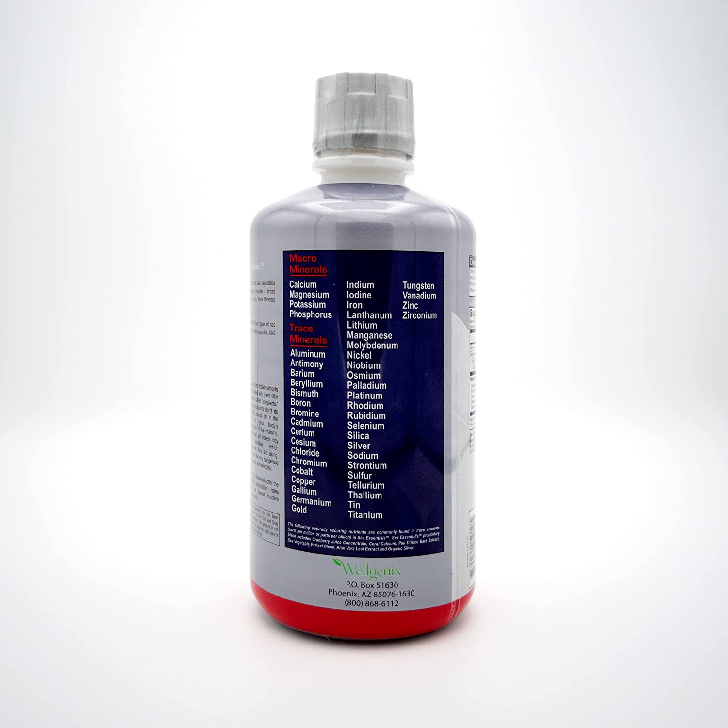 Wellgenix Sea Essentials Coral Calcium Liquid Vitamin for High Absorption - Nutritional Multivitamin