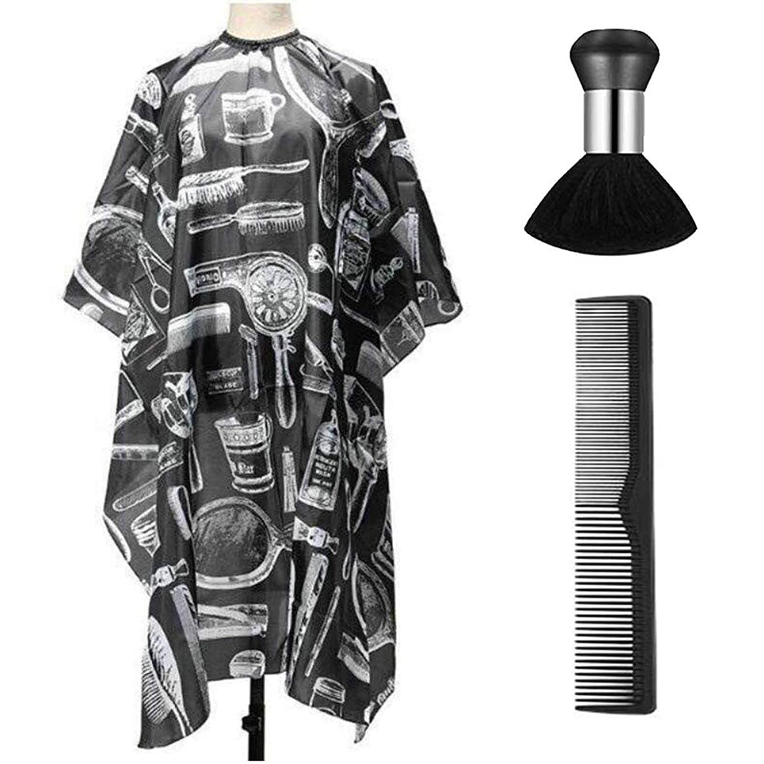 Salon Barber Capes, Haircut Hairdressing Apron, Professional Waterproof Nylon Hairdressers Barbers C