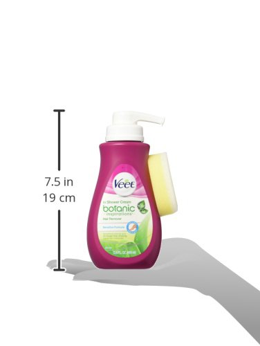 Veet Botanic Inspirations In Shower Cream, 13.5 fl Oz., for Legs & Body (Packaging May Vary)