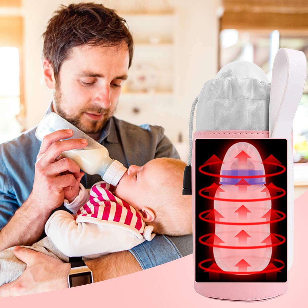 Travel Car Bottle Warmer for Baby Milk, Travel Portable Baby Bottle Warmer Heater Heating Warming Ba