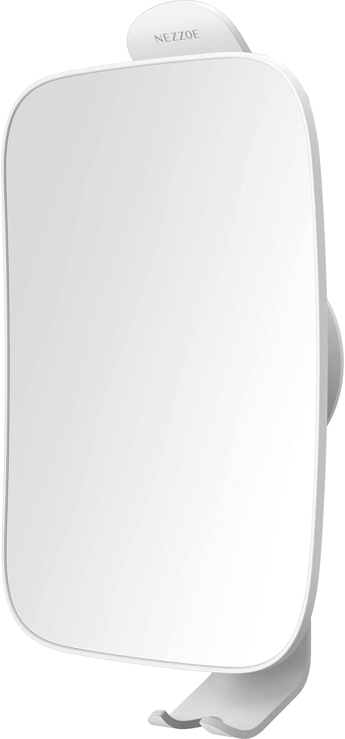 NEZZOE 3X Magnifying Shower Mirror for Shaving, Bathroom Mirror with