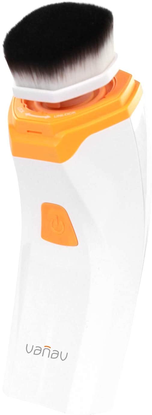 VANAV Cover & Clean Fit Electric Cosmetic Brush - 3D Sonic Electric Make Up Brush