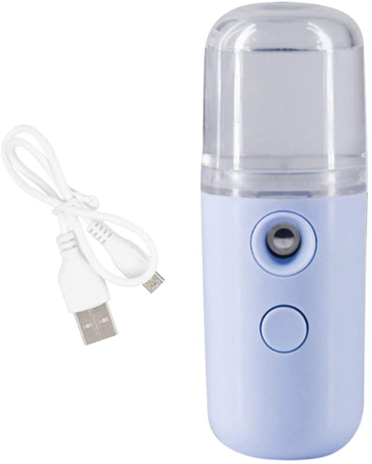 Almencla Mini USB Nano Facial Mister ATO-mizer Face Mist Sprayer Face Moisturizing Tool - Blue