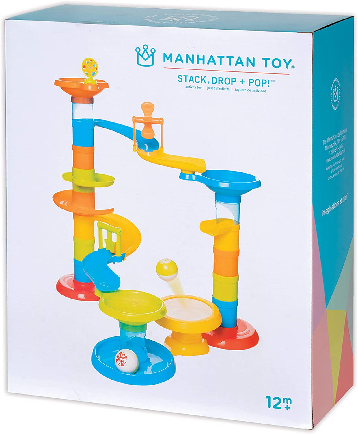 Manhattan Toy Stack, Drop & Pop! Preschool Activity Toy