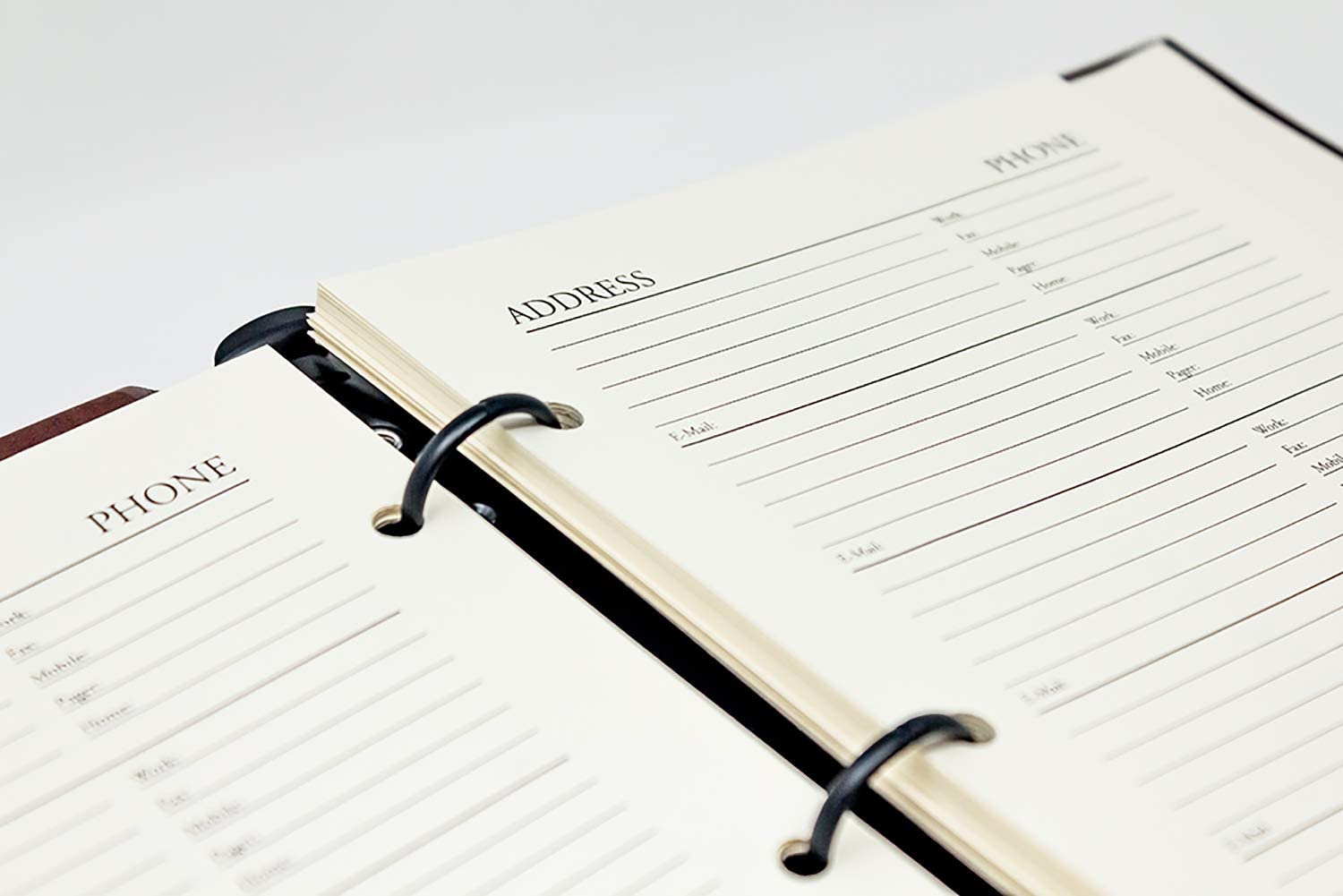 Leather Refillable Desk Address Book, by Gallery Leather, 9