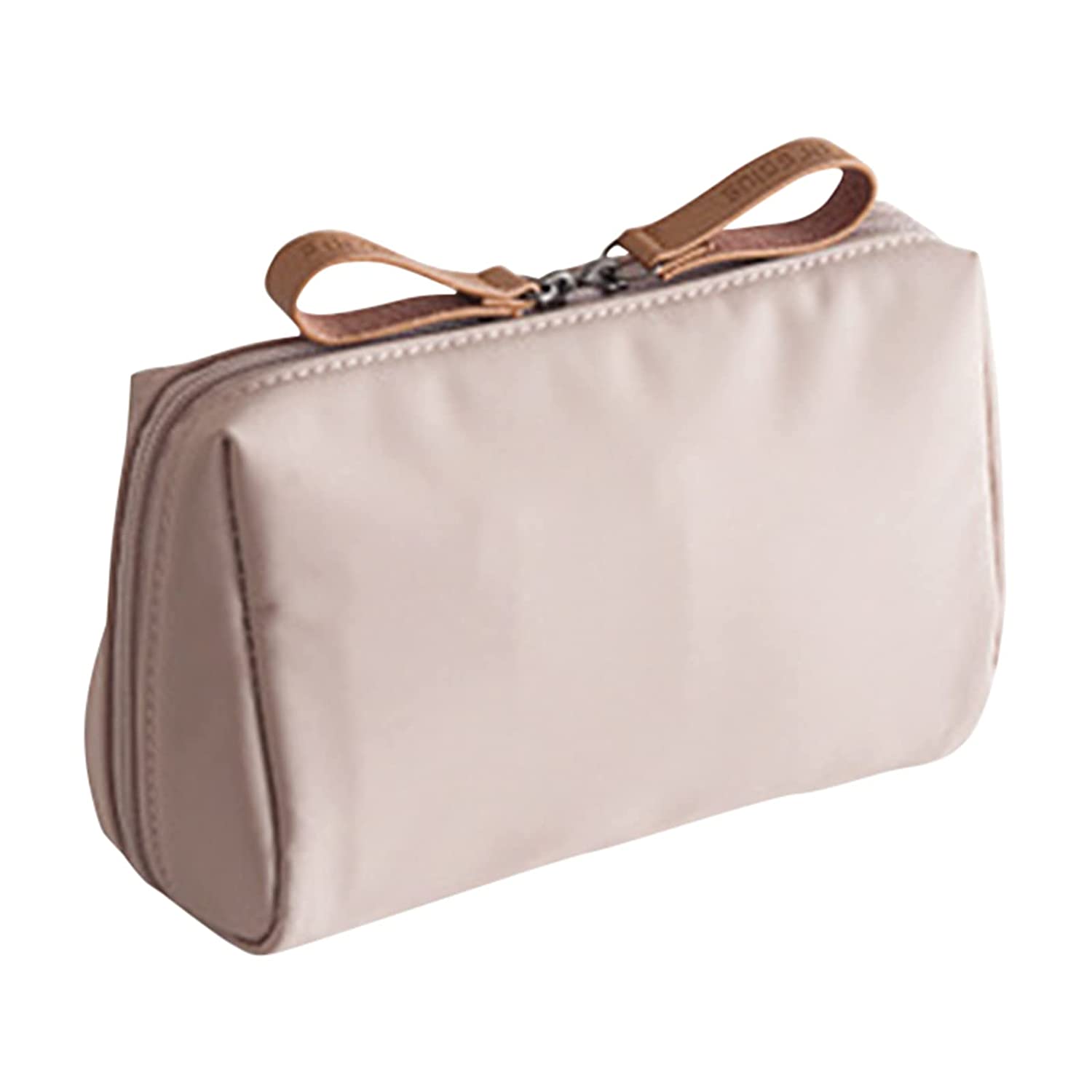 AKwell Waterproof Cosmetic Bags Morandi Zippered Toiletry Bag with Handle Strap Portable Clear Makeu