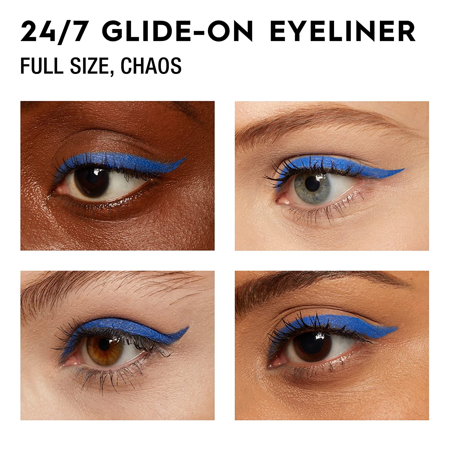 Urban Decay 24/7 Glide-On Waterproof Eyeliner Pencil - Long-Lasting - Chaos, Vibrant Cobalt Blue wit