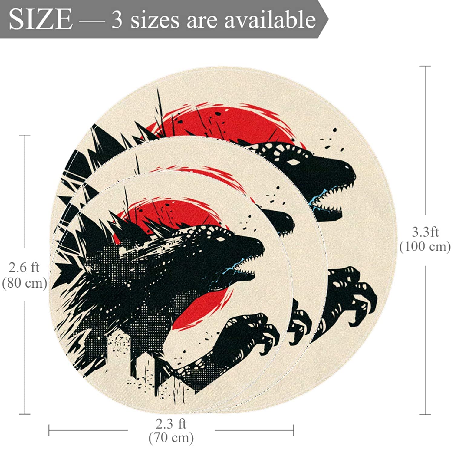 Kitchen Rugs and Mats Black Dragon Cushioned Chef Soft Non-Slip Rubber Back Floor Mats Washable Door