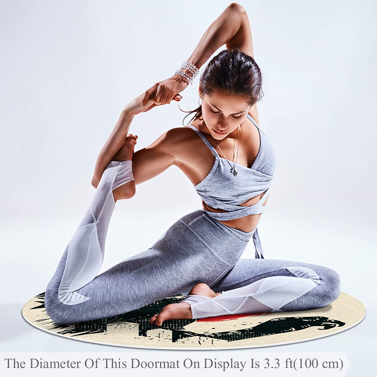 Kitchen Rugs and Mats Black Dragon Cushioned Chef Soft Non-Slip Rubber Back Floor Mats Washable Door