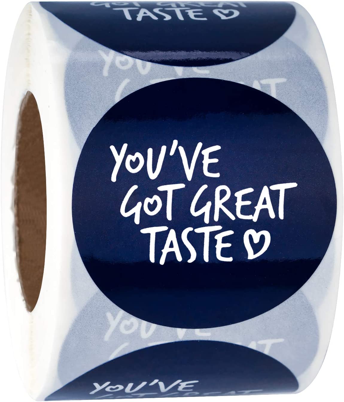 WRAPAHOLIC You've Got Great Taste Stickers - Navy Business Thank You Stickers, Shipping Stickers - 2