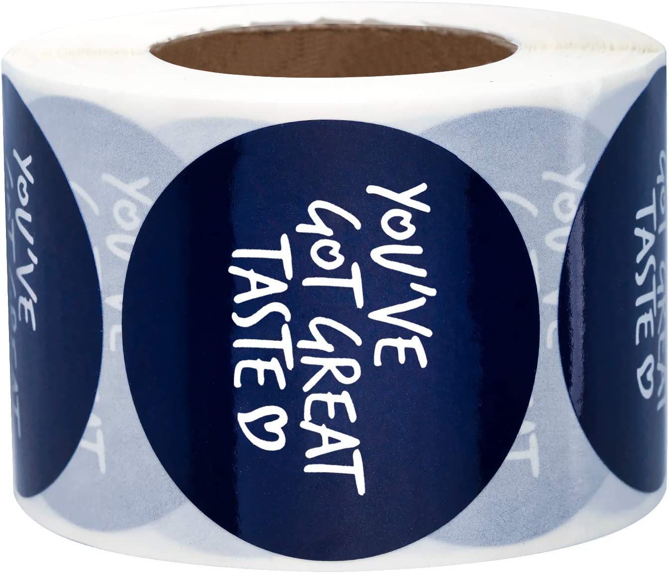 WRAPAHOLIC You've Got Great Taste Stickers - Navy Business Thank You Stickers, Shipping Stickers - 2